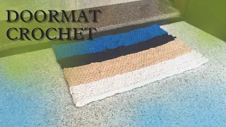 Doormat making at home | old clothes reuse ideas | Crochet doormat