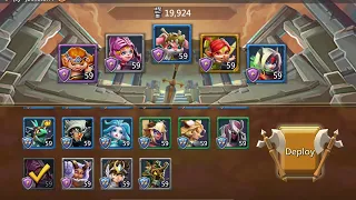 LORDS MOBILE | HOW TO CLEAR HERO STAGE NORMAL 7-12 USING F2P LEVEL 59 | MIGHTYTHORNES