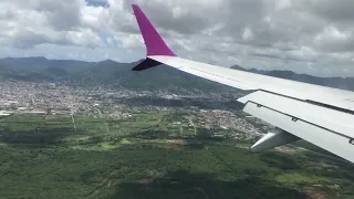 Approach and landing in Trinidad on Caribbean Airlines 737 Max