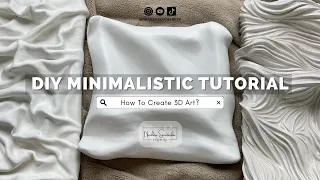 HOW TO Minimalistic 3D Art | Spackling & Plaster Mix | DIY Tutorial | Nicolina Savmarker #plasterart