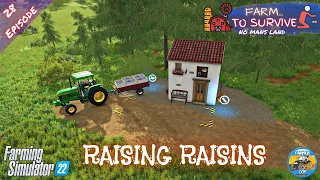 RAISING RAISINS - No Mans Land - Episode 28 - Farming Simulator 22