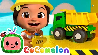 Play with Nina and Construction Vehicle Toys! | Fun Games | Cocomelon Nursery Rhymes & Kids Songs