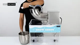 VIVOHOME Commercial Ice Shaver Crusher Snow Cone Maker with Acrylic Box Best Review of Seller 2019