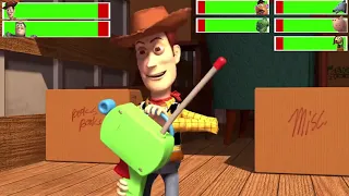 Toy Story (1995) Dog Chase with healthbars (Edited By @GabrielDietrichson)