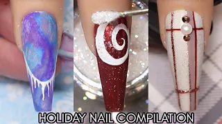 🎄CHRISTMAS NAILS COMPILATION 2022 Long Coffin Nails / Tapered Square