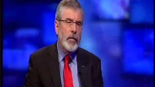 Gerry Adams interviewed on RTE Primetime