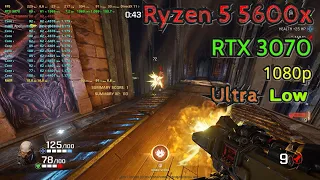 Quake Champions - Ryzen 5 5600x, RTX 3070 | Ultra/Low | 1080p | 100% resolution scale | 250-300+ fps