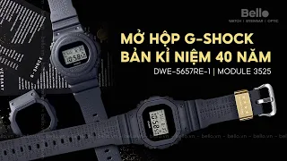 Mở hộp nhanh G-Shock 5600 bản kỉ niệm 40 năm - 40th anniversary of G-Shock DWE-5657RE-1A: