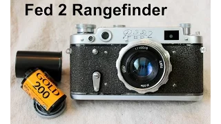 The Fed 2 Rangefinder, a Soviet-era Leica clone, tuturial and overview