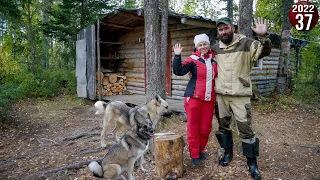 Все лето и осень в тайге Приполярного. Жизнь вдали от цивилизации. Ловим рыбу, обустраиваем быт. 37с