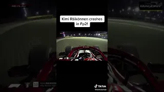 Kimi Raikonnen Crashes in FP2 (Bahrain 2021)