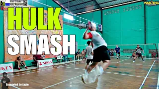 HULK SMASH Layak Viral ! "Tangan Jahat" Tarkam Badminton Indonesia