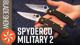 New Spyderco Military 2 debut at Blade Show 2022 - KnifeCenter.com