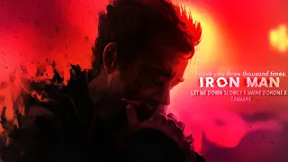 Let Me Down Slowly X Main Dhoondne Ko Zamaane Mein ft. Iron man | Iron man Sad Edit | RDJ Sad status