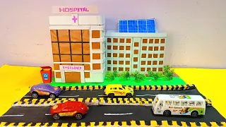 Hospital Model Making project | How to make Hospital by cardboard| School science exhibition project