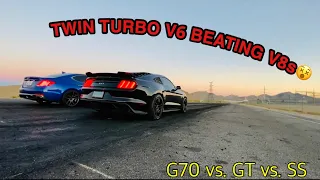 g70 3.3 VS Mustang GT