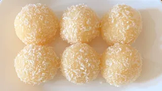 Coconut Balls Recipe Without Condensed Milk || coconut balls in 10 min || Laddu by Bangla Food