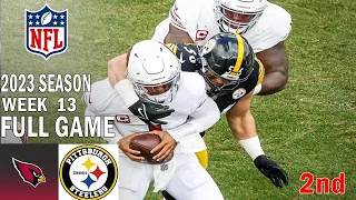 Arizona Cardinals vs Pittsburgh Steelers 12/3/23 FULL GAME 2nd-Qtr Week 13 | NFL Highlights Today