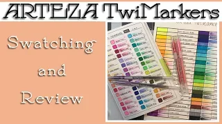 ARTEZA TwiMarkers - Swatching and Review