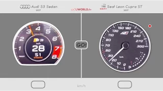 Audi S3 Sedan VS SEAT Leon Cupra ST  // 0-200 km/h