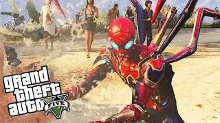 GTA V - MODS - Homem Aranha no APOCALIPSE ZUMBI!