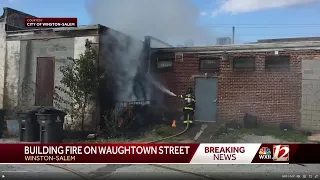Winston-Salem police department working to extinguish fire on Waughtown Street