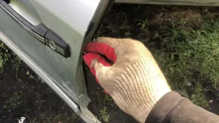 Как снять личинку замка двери на автомобиле Мерседес w124