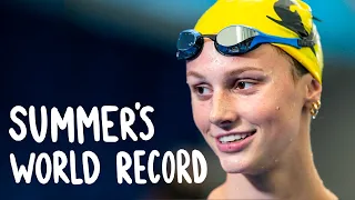 Summer McIntosh Speeds to a World Record (3:56.08)