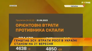 ☠️💣Генштаб ЗСУ: втрати Росії в Україні станом на 21 вересня
