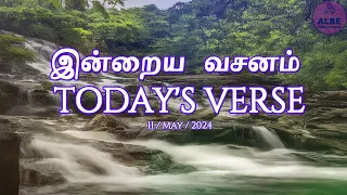 Today's Bible Verse | 11-May-2024 | இன்றைய வசனம் | ALBE Mission Media