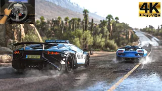 Lamborghini Aventador & Porsche 918 Spyder | Police Chase | Forza Horizon 5 | Logitech g29 gameplay