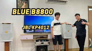 Đẩy liền vang liền micro Blue B8800 + JBL KP4012 hiệu năng cực cao - chất vượt trội