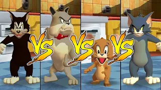 Tom and Jerry in War of the Whiskers Tom Vs Jerry Vs Spike Vs Butch (Master Difficulty)