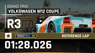 Asphalt 9 - VOLKSWAGEN W12 COUPE Grand Prix Round 3 - 1⭐ Touchdrive Reference Lap - CROSSTOWN RIVALS