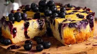 Blueberry Custard Cake