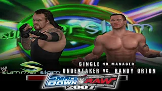 WWE Undertaker vs Randy Orton SummerSlam 2005 | SmackDown vs Raw 2007 PCSX2