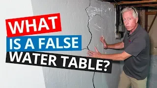 Basement Waterproofing 101 | What is a False Water Table?