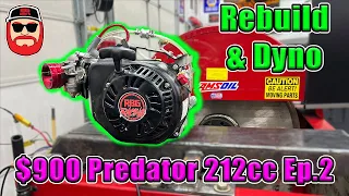 $900 Predator 212cc Rebuild & Dyno ~ Subscriber Engine Part 2