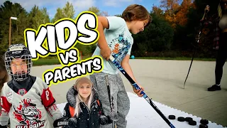 Kids vs Parents - Hockey Challenges