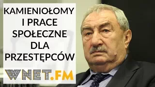 Poseł PiS: Kamieniołomy i prace społeczne dla przestępców