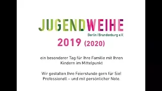 Infopräsentation Jugendweihe Berlin/Brandenburg 2019