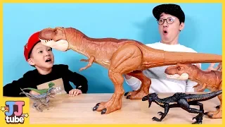 공룡 상황극 모아보기 티라노 알 쥬라기 월드 뼈다귀 공룡이 살아났어요 Jurassic Dinosaurs Nursery Rhymes for kids[제이제이 튜브-JJ tube]