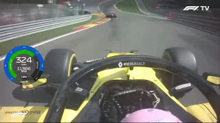 F1 2019 Daniel Ricciardo Spa 360km/h Race Onboard | With Telemetry