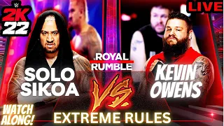 SOLO SIKOA VS KEVIN OWENS || ROYAL RUMBLE MATCH REVENGE FOR DISRESPECT || WWE 2K22 LIVESTREAM #63