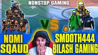 Pak Vs India free fire | Smooth444, bilash gaming ? Nonstop Gaming | 4Vs4