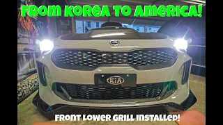 CARBON FIBER FRONT LOWER GRILL KIA STINGER