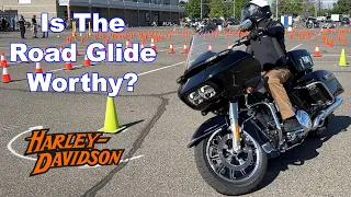 I test rode this non-production Harley Road Glide!