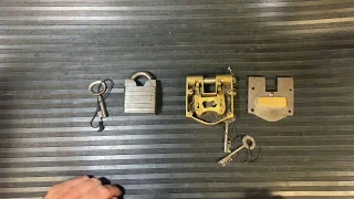 (12) Very interesting locks, we get to see inside a 14 lever lock!