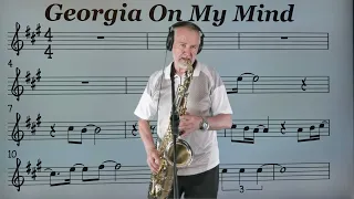 Georgia On My Mind - Ray Charles sax cover by Mick Loraine