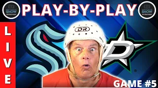 NHL PLAYOFFS GAME PLAY BY PLAY: KRAKEN VS STARS